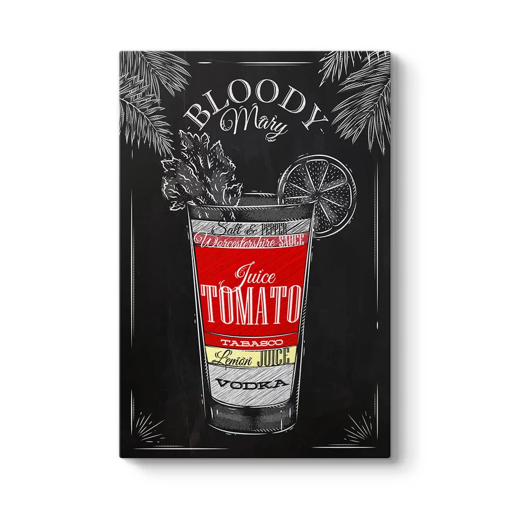 Bloody Mary Kokteyl Tarifi Tablosu - Model 2